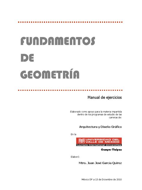 Manual Fundamentos de Geometría.pdf | Altura | Plano ...