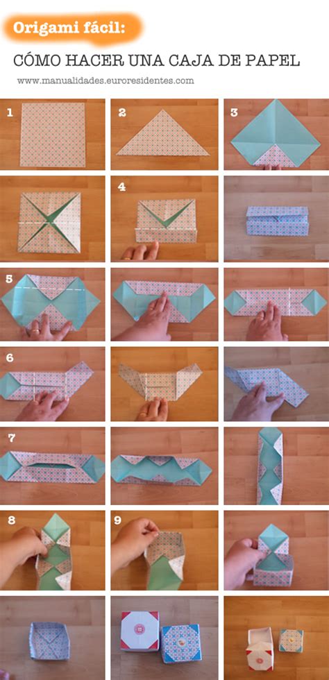 Manualidades: Cómo hacer una caja de papel en 1 minuto