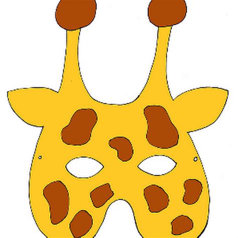 Manualidades: Máscara de jirafa en foami   Colorear ...