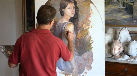 Manuel Dominguez pintando un retrato a oleo paso a paso ...
