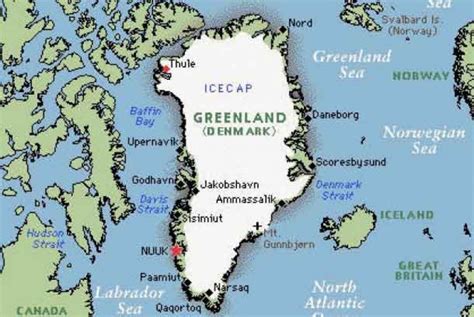 Map Denmark Greenland   Share Map