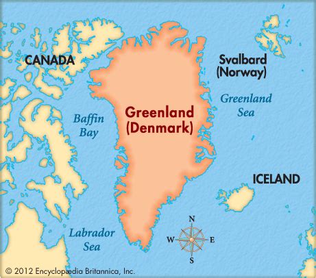 Map Greenland Denmark   Share Map