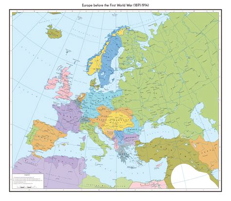 Map of Europe before the outbreak of ww1 : MapPorn