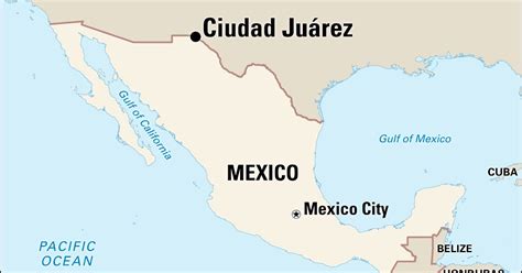 Map Of Juarez Mexico