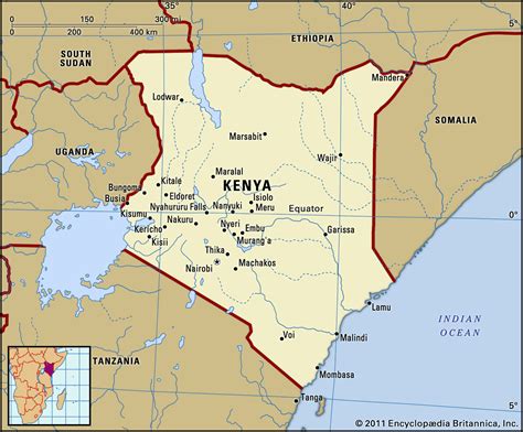 Map of Kenya   TravelsMaps.Com