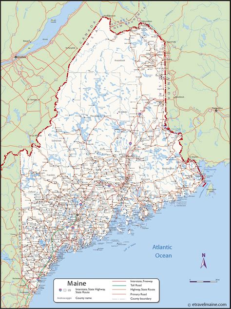 Map of Maine   Full size | Gifex