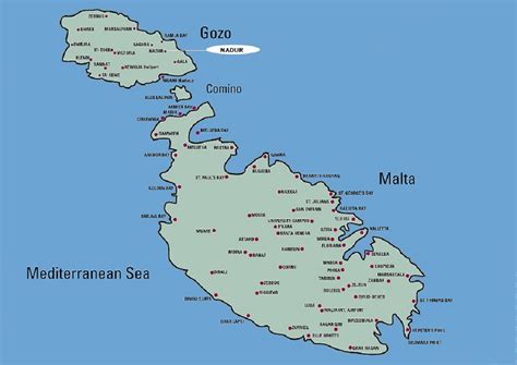 Map of Malta Islands – Travel Around The World – Vacation ...