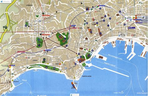 Map of Naples, Italy