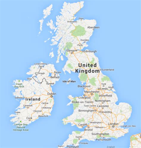 Map Of Scotland And Ireland | World Map 07