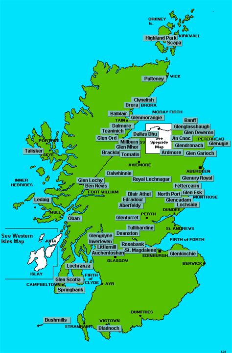 Map of Scotland :: Jim Gold International