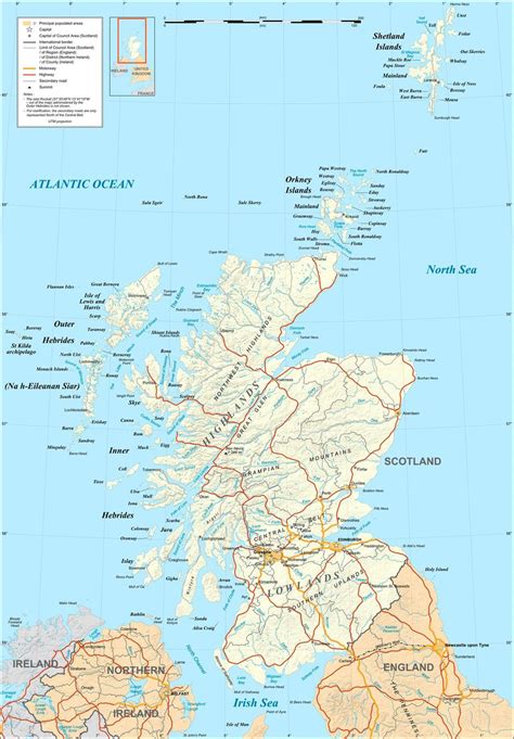Map of Scotland | Map of Europe | Europe Map