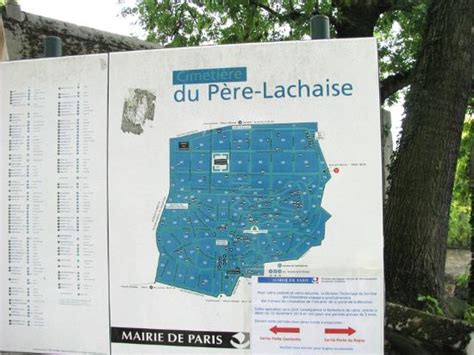 map of the cemetery   Foto van Cimetiere du Pere Lachaise  kerkhof Pere ...
