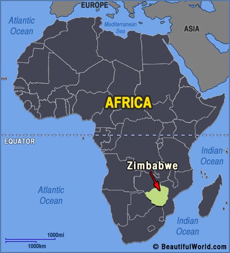 Map of Zimbabwe   Facts & Information   Beautiful World ...