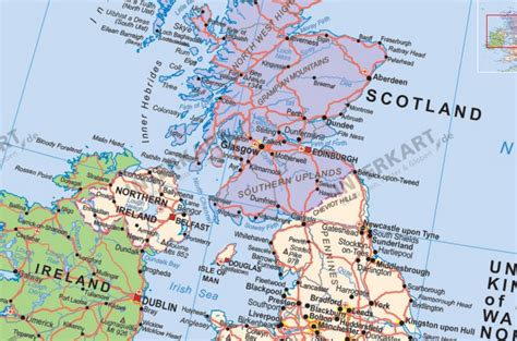 Map shows independent Scotland as part of the European ...