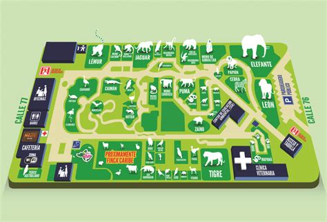 Mapa actualizado del Zoológico de Barranquilla | Mapas, Mapa ciudad ...