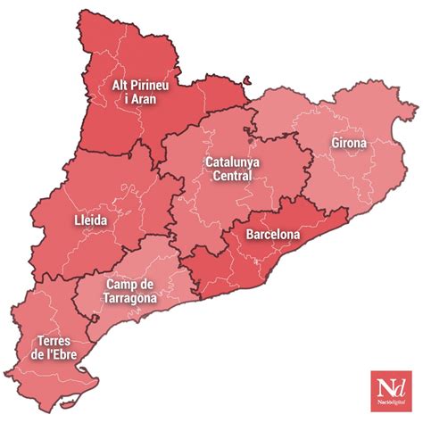 MAPA | Així es divideix Catalunya en regions sanitàries | NacióDigital