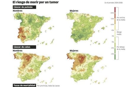 Mapa Cancer España | Mapa