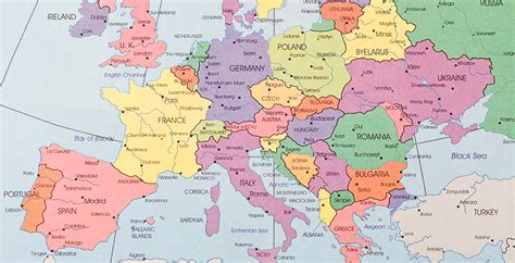 Mapa Capitales De Europa