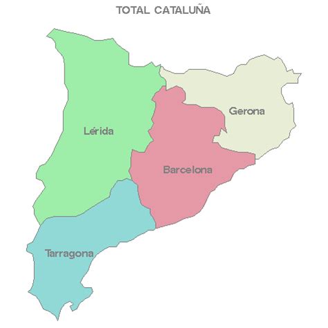Mapa Cataluña Provincias | Mapa