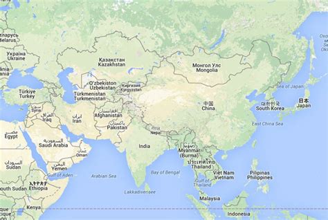 Mapa de Asia, donde está Asia, queda, encuentra, ubicación ...