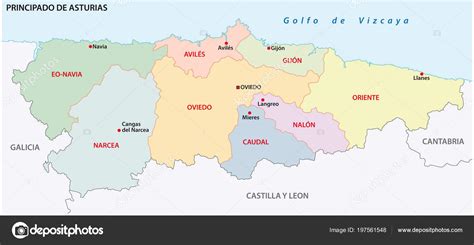 Mapa De Asturias Fisico