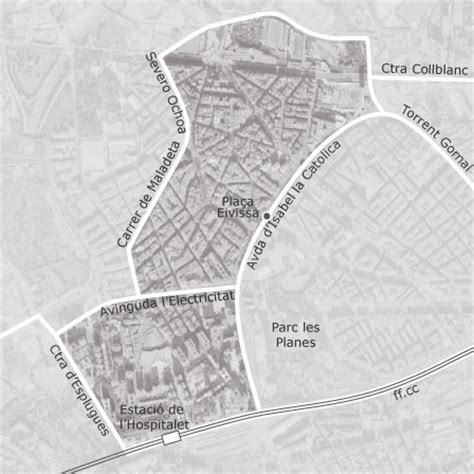 Mapa de Can Serra   Pubilla Cases, Hospitalet de Llobregat ...
