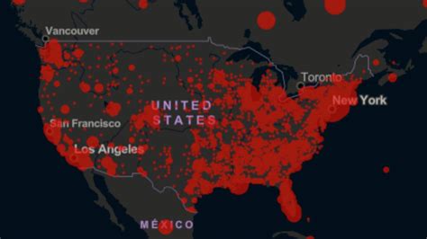 Mapa de casos y muertes por coronavirus por estado en USA ...