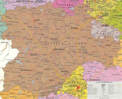 Mapa de Castilla y León   Tamaño completo | Gifex