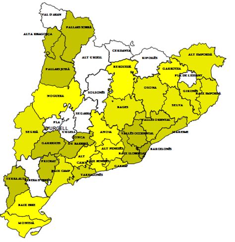Mapa de Catalunya en Excel por comarcas   Análisis y Decisión