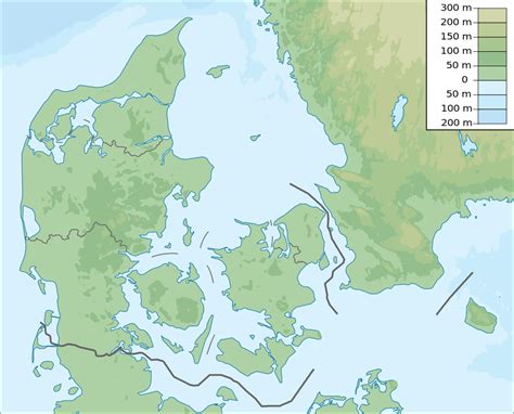 Mapa de Dinamarca   Mapa Físico, Geográfico, Político ...
