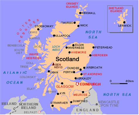 Mapa de Escocia | Escocia, Viajes escocia y Mapas