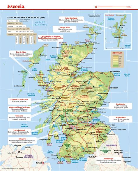 Mapa de Escocia   Lonely Planet