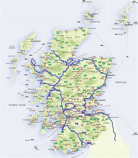 Mapa de Escocia   Mapa Físico, Geográfico, Político ...