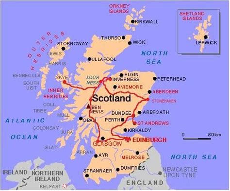 Mapa De Escocia Para Imprimir | Mapa