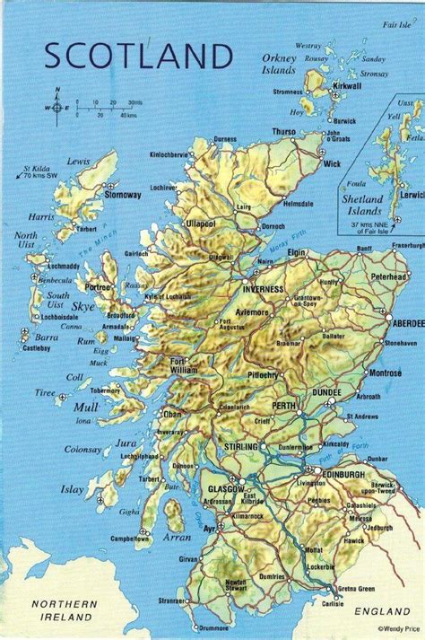 Mapa De Escocia Para Imprimir | Scotland map, Scotland, United kingdom map