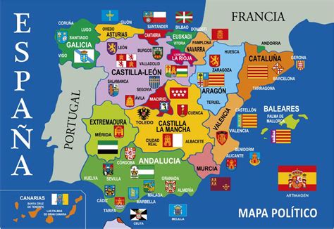 Mapa de espana | Los mejores productos de marca España.
