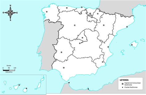 Mapa De España Para Rellenar