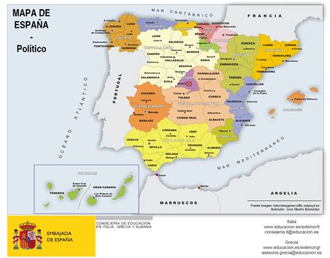 Mapa de España  por comunidades y provincias  #infografia ...