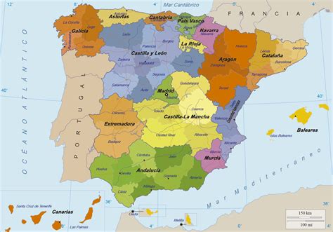 Mapa de España, ¡todos los mapas de España para imprimir ...