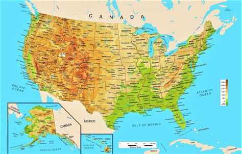Mapa de Estados Unidos  Político & Físico Descargar ...