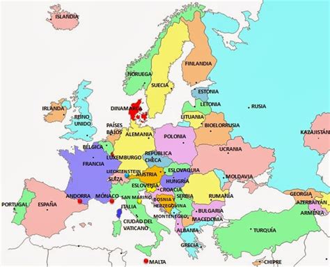 Mapa de europa climas