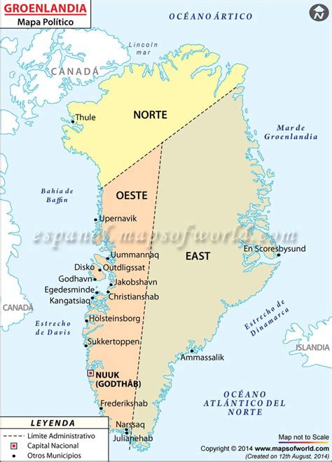 Mapa de Groenlandia | Mapas geograficos, Mapas y Mapa paises