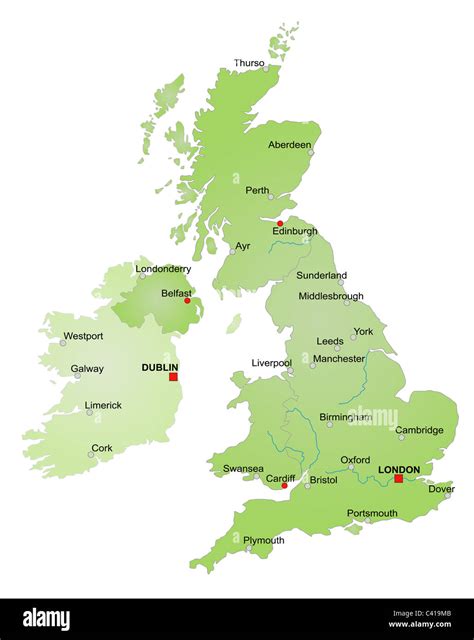Mapa De Inglaterra Escocia E Irlanda : Mapa De Inglaterra ...