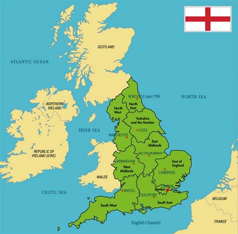 Mapa de Inglaterra | Inglaterra Actual, Antigua y ...