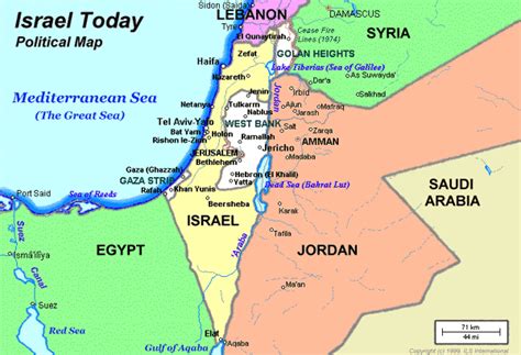 Mapa de israel