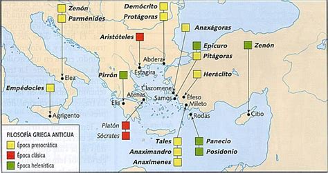Mapa de la filosofía griega | Filosofía, Filosofia ...