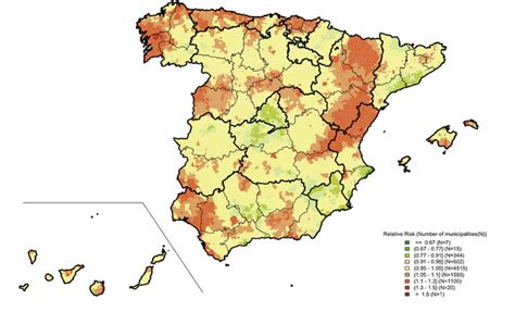 Mapa de la mortalidad por cáncer de próstata en España ...