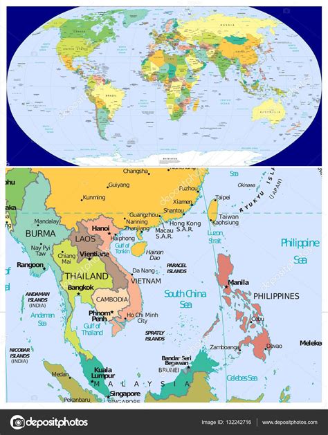 Mapa de laos y tailandia | Mundo y Birmania Laos Tailandia ...