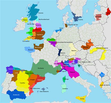 Mapa de las regiones separatistas de Europa   RT