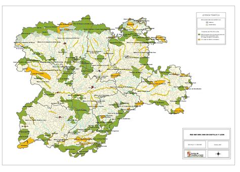 Mapa de las zonas ZEPAs y LICs en Castilla y León  Fuente: Junta de ...